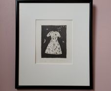 Vintage framed "Ice Dress" limited edition print by Marijaita Hanhijoki