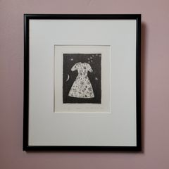 Vintage framed "Ice Dress" limited edition print by Marijaita Hanhijoki