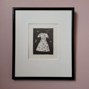 Vintage framed "Ice Dress" limited edition print by Marijaita Hanhijoki