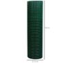 Coated Welded Wire Mesh Fencing Chicken Poultry Aviary Fence Run 30m Dark Green Image 3