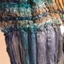 East Silk Scarf Blue/Green/Lime Image 4