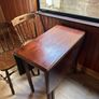 Wooden dining table and six chairs Image 5