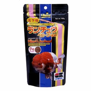 Hikari Lionhead Mini 100g - Slowly Sinking Granules for Fancy Goldfish with Headgrowth