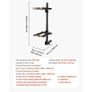 Folding Hitch Mounted Ski & Snowboard Rack, Fits 50 mm Receiver, Carries up to 6 Pairs of Skis or 4 Snowboards, Adjustable Hitch-Mounted Rack for Car with Key Lock, Security Strap, Tilt Access Image 2
