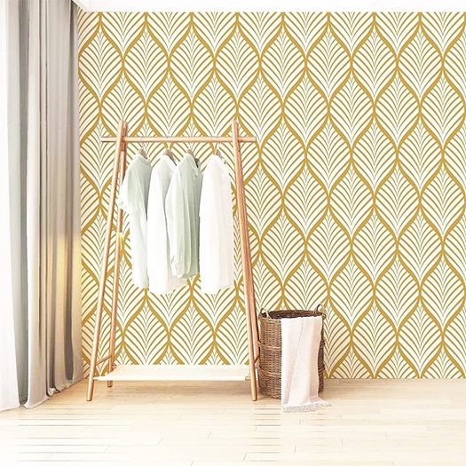Gold Stripe Wallpaper Peel and Stick Wallpaper Self Adhesive Contact Paper Sticky Back Plastic Vinyl Film Modern Wallpaper Removable Waterproof Roll for Kitchen (FREE SHIPPING)