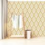 Gold Stripe Wallpaper Peel and Stick Wallpaper Self Adhesive Contact Paper Sticky Back Plastic Vinyl Film Modern Wallpaper Removable Waterproof Roll for Kitchen (FREE SHIPPING) Image 4