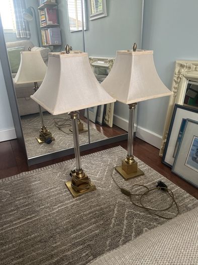2x Matching table lamps