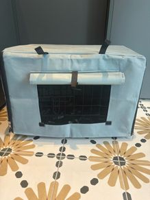 Small puppy crate with cover