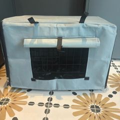 Small puppy crate with cover
