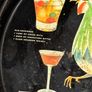 Vintage Serving Tray With Cocktail Recipes Image 2