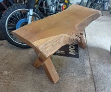 hand made solid oak coffee table