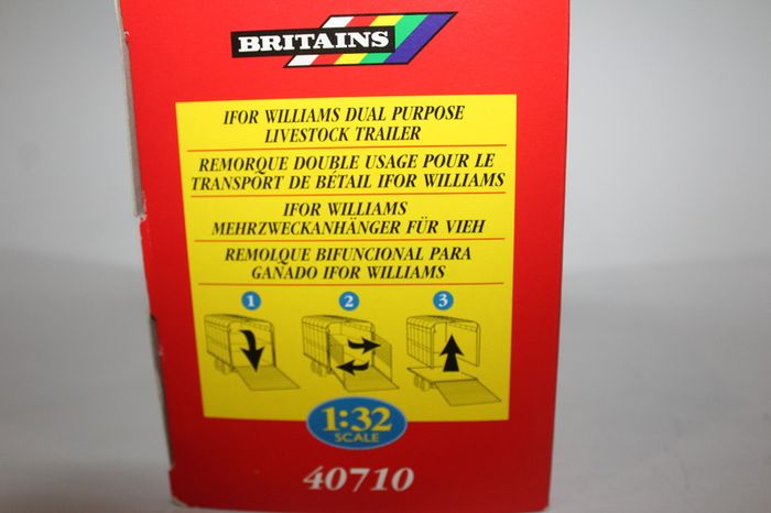 Britains Farm - Ifor Williams - Dual Purpose Livestock Trailer - Mint