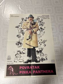 Return of the Pink Panther - Original Film Poster. Yugoslavian. 1970's. Sellers.