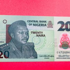 Nigeria  20   Naira 2022   Polymer / Plastic  ( Uncirculated. )