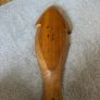 Vintage Hand Carved Wooden Fish Shaped Serving Bowl Image 2