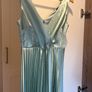 Dorothy Perkins LUXE Pleated Midi Dress  Sage Green Satin (Brand New With Tags Image 6