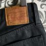 Levis 501 Wax Coated Straight Leg Jeans W27 L30 Image 8