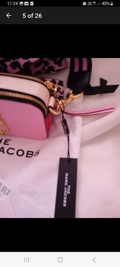 Marc Jacobs Snapshot Saffiano Leather Camera Bag - Pink - BNWT RRP 395