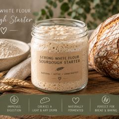 100 g of organic wholemeal rye sourdough starter