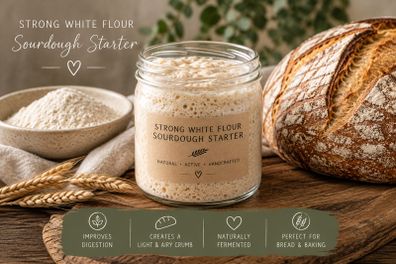 100 g of organic wholemeal rye sourdough starter