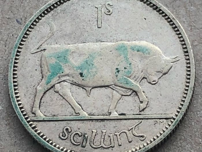 Irish silver one shilling
