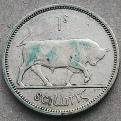 Irish silver one shilling