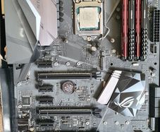 Asus Z270e motherboard i7 7700k cpu with ram