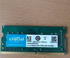 Crucial 8gb Ddr4 2666 Sodimm Laptop Ram