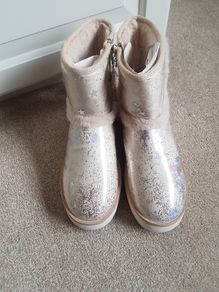 Zara girls sparkle boots - NEW