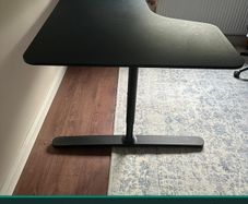 IKEA BEKANT Corner Desk Teal & Black