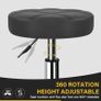 NEW SALE PU Leather Round Rolling Stool Swivel Height Adjustment Home Office Stool Drafting Lab Kitchen Massage Stools with wheels Office Chair Image 3