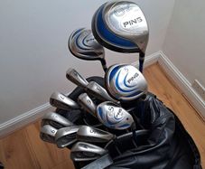 ping golf clubs and bag