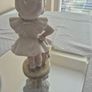 Vintage Tengra Spain Porcelain Figurine  Girl with Dog and Roses Image 5
