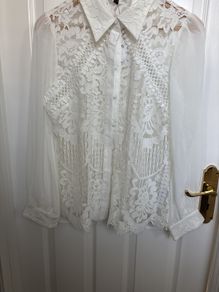Lipsy Lace Blouse Size 14