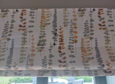 Roman Blind 190cm x 107cm Santa Maria Fabric