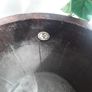 Antique copper bound bucket with internal metal bucket Image 7