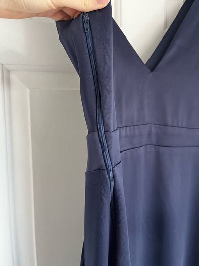 Folkster navy blue A-line dress