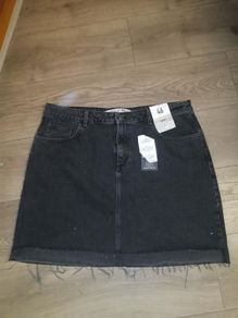 Black denim skirt size 18