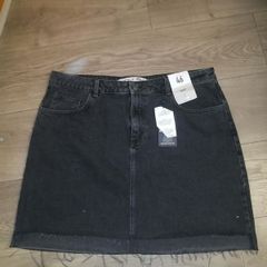 Black denim skirt size 18