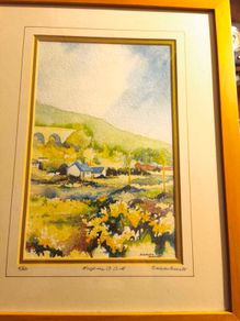 Gorgeous limited edition watercolour print of Halfway, Co Cork by Barbara Barrett