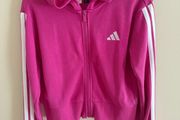 Adidas girls zipped hoodie