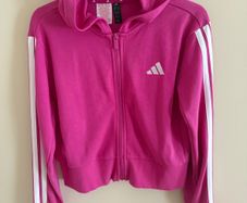 Adidas girls zipped hoodie