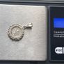 Vintage Solid .999 Silver Guardian Angel Pendant Image 4