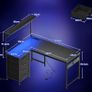 L Shaped Gaming Desk with Drawers & Shelf, 110 x 80 cm Image 2