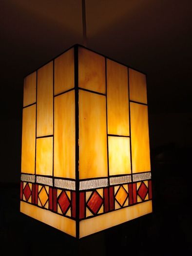 Matching pair leaded glass Light / lamp shades