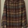 Zara Green, Brown, Yellow Ramie Striped Shirt Blouse Image 9