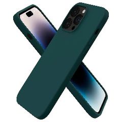 Liquid Silicone Case For Apple iPhone 14 Pro Max Luxury Thin Phone Cover Green