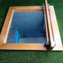 Next Wooden Mirror Vintage Retro 2007 With Small Shelf - Rare Retro Heavy Mirror Image 3