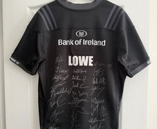 autographed rugby James Lowe & squad