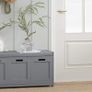 Elegant  Storage Bench & Shoe Cabinet Grey Image 5